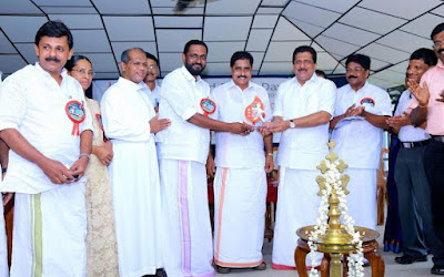 Receiving honors from Shri. Mons Joseph MLA