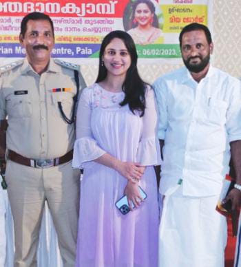 With film artist Miya George and Pala Blood Forum Chairman